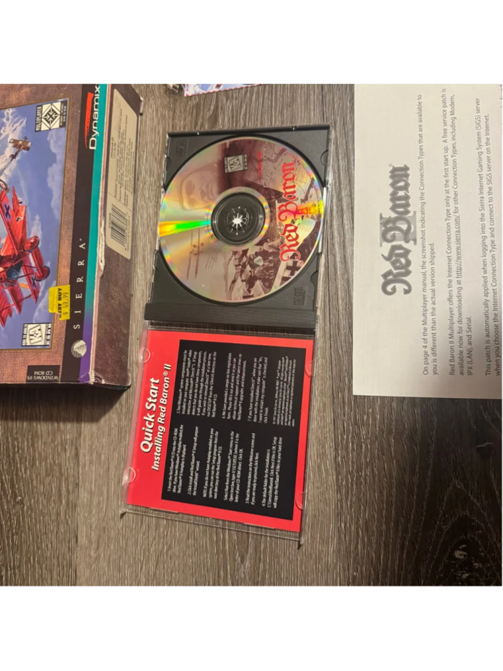 Red Baron II (Big Box PC, 1997) CIB, Near-Mint Disc, W/ Manual, Registration Etc